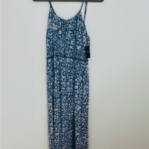 NWT Lucky Brand Floral Print Spaghetti Strap Dress